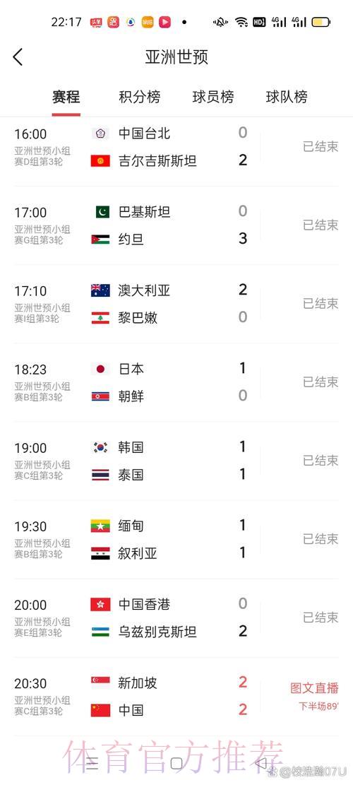 世界杯赛事比分实时查询平台