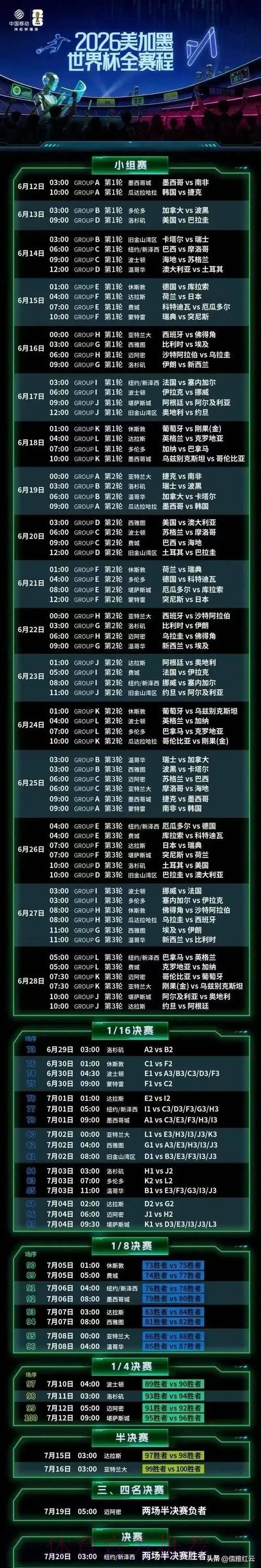 2026世界杯免费直播观看渠道全攻略